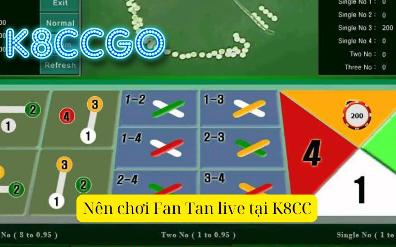 Nên chơi Fan Tan live tại K8CC